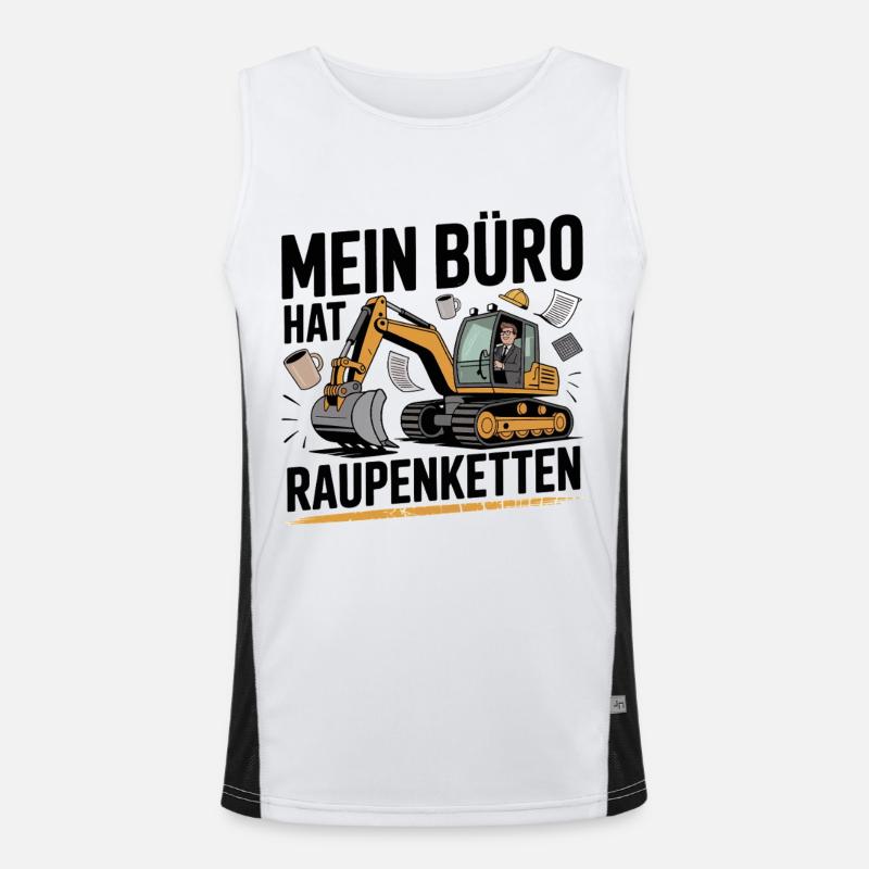 Mon bureau a des traces de chenilles Débardeur respirant contrasté Homme 