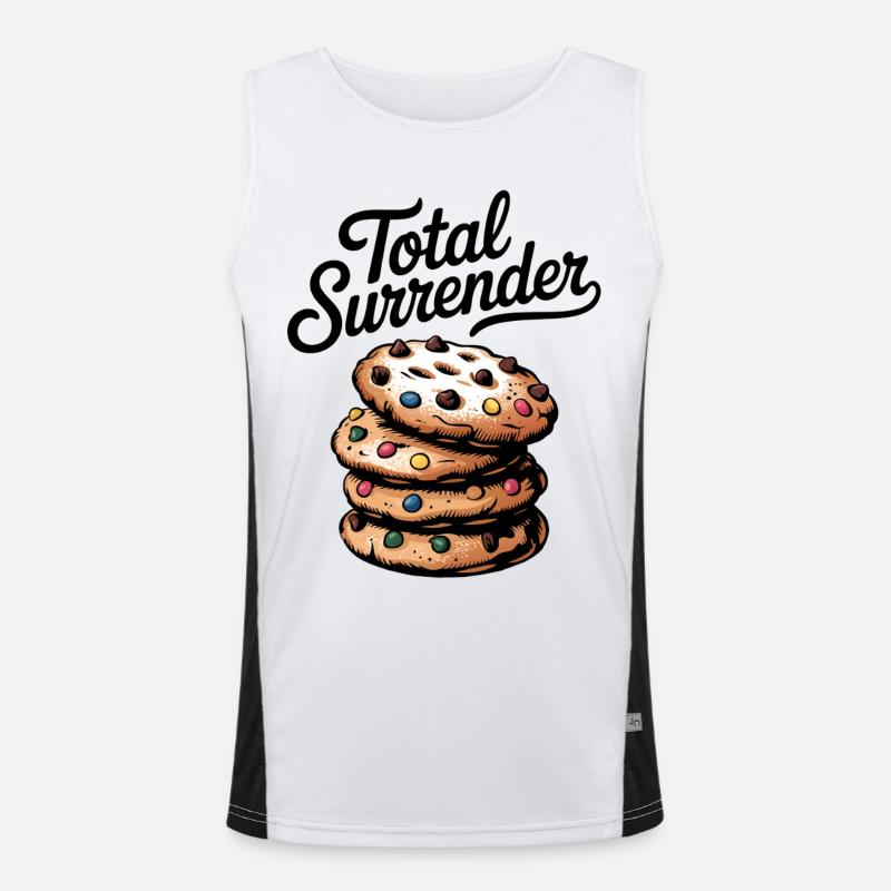 Cookie stack colorful with candy colors Men's Functional Contrast Tank Top 