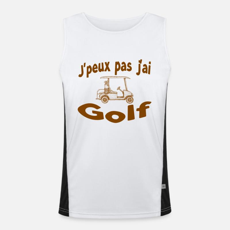 J'peux pas jai Golf Débardeur respirant contrasté Homme 