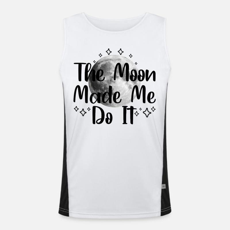 The Moon Made Me Do It Men's Functional Contrast Tank Top 