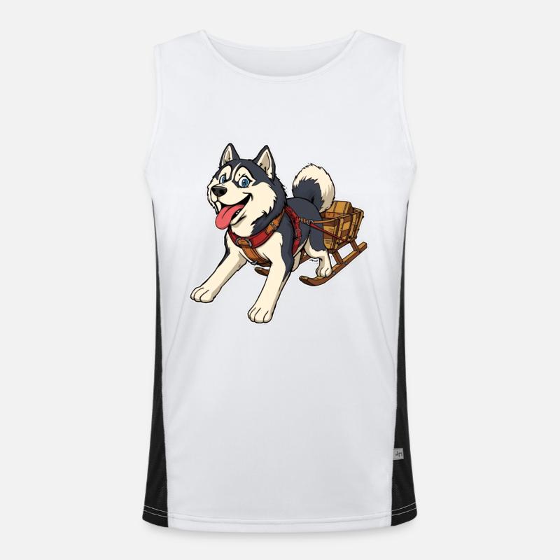 Siberian Sledge Adventure Men's Functional Contrast Tank Top 