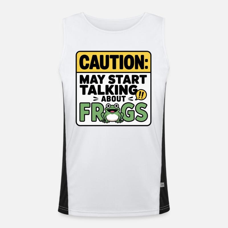 Beware: Conversations about frogs Men's Functional Contrast Tank Top 