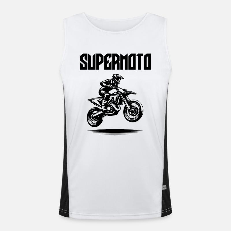 Conception Supermotard Débardeur respirant contrasté Homme 