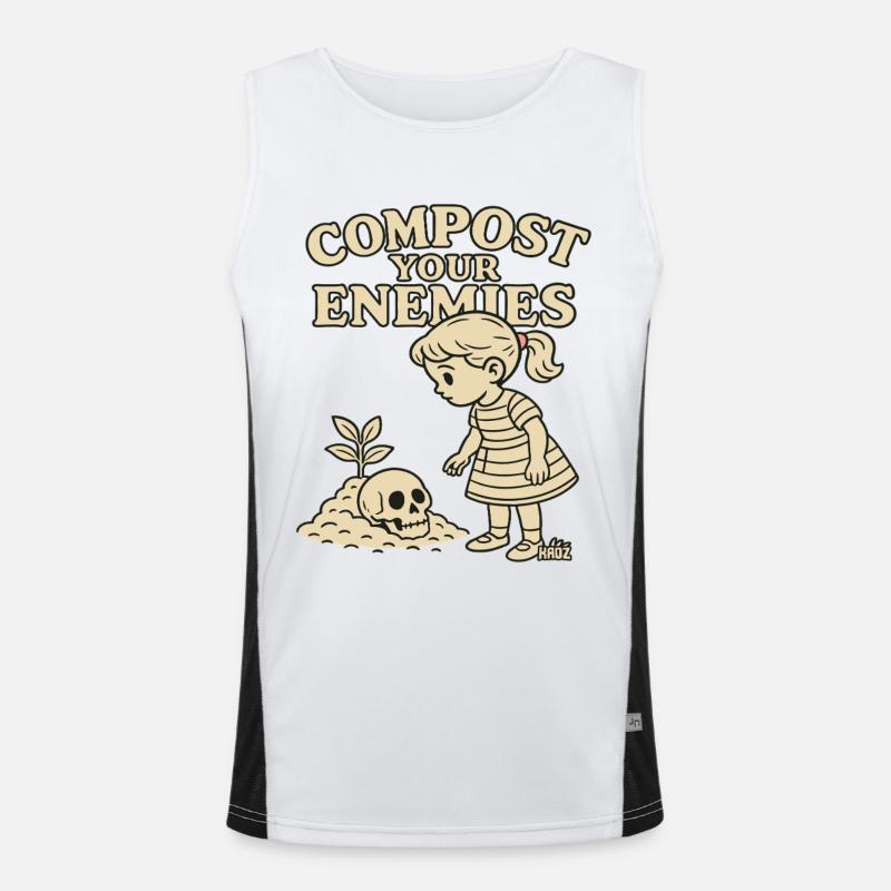 Compostez vos ennemis Débardeur respirant contrasté Homme 