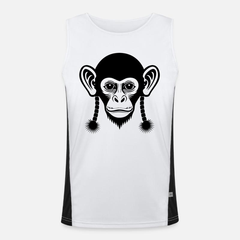 Edge Monkey Head Pure Sound Edition Shirt Men's Functional Contrast Tank Top 