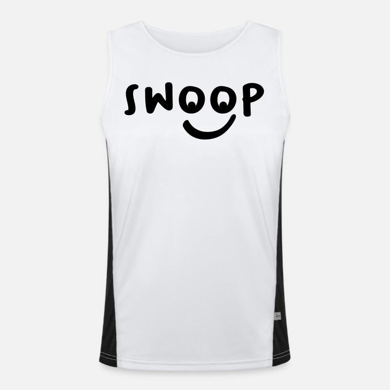 Swoop Gesicht Lachen Geschenk Funktionelles Kontrast-Tank Top für Männer 