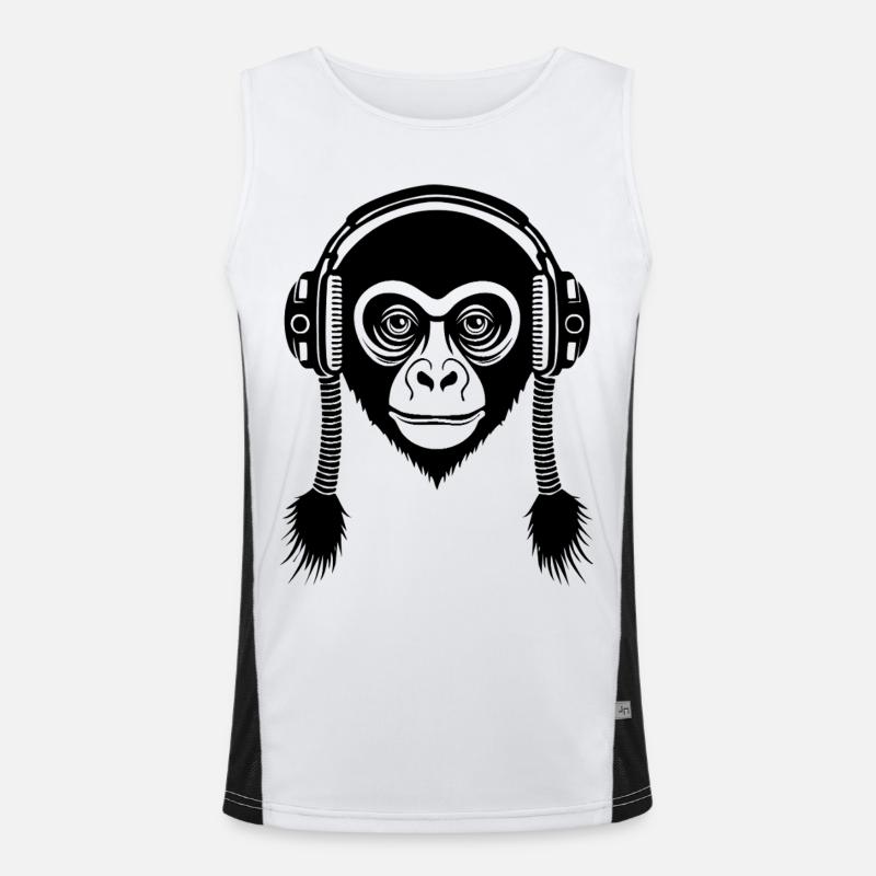 Caisson de basses Monkey Head Deep Bass Edition Chemise Débardeur respirant contrasté Homme 