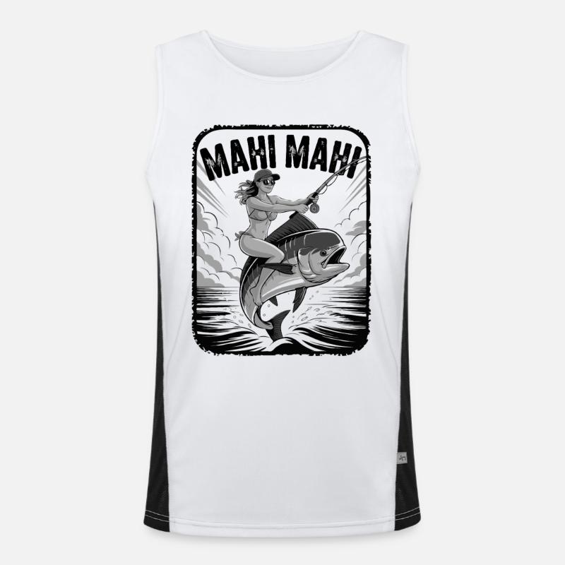 Mahimai Dolphinfish Dream Fish Men's Functional Contrast Tank Top 