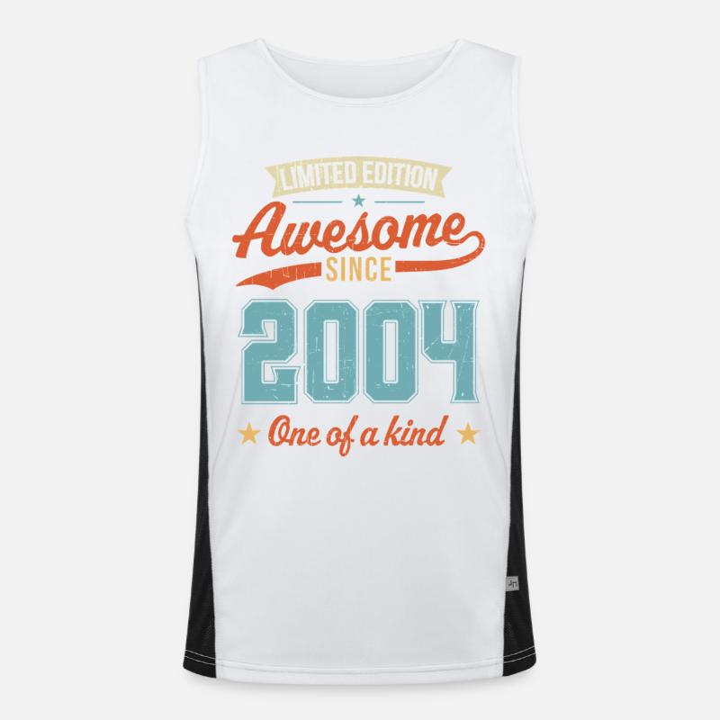 Genial seit 2004 Funktionelles Kontrast-Tank Top für Männer 