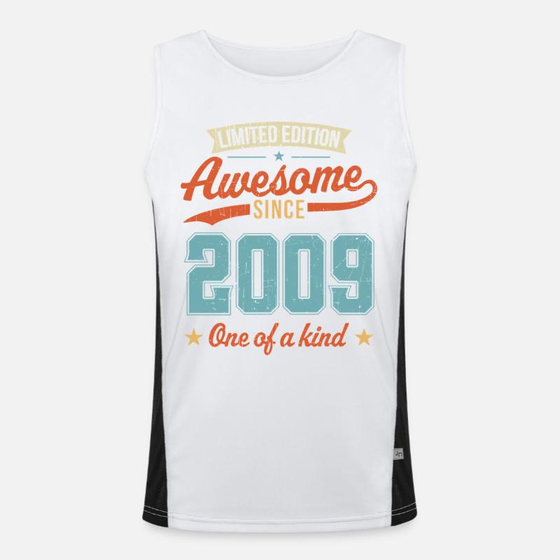 Großartig seit 2009 Funktionelles Kontrast-Tank Top für Männer 