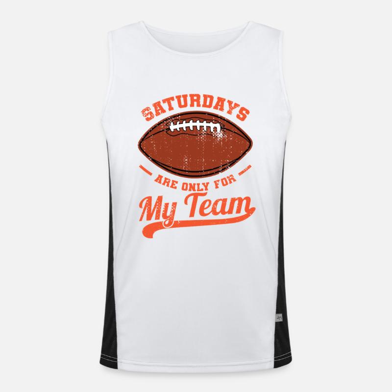 Saturdays Are Only For My Team Men's Functional Contrast Tank Top 