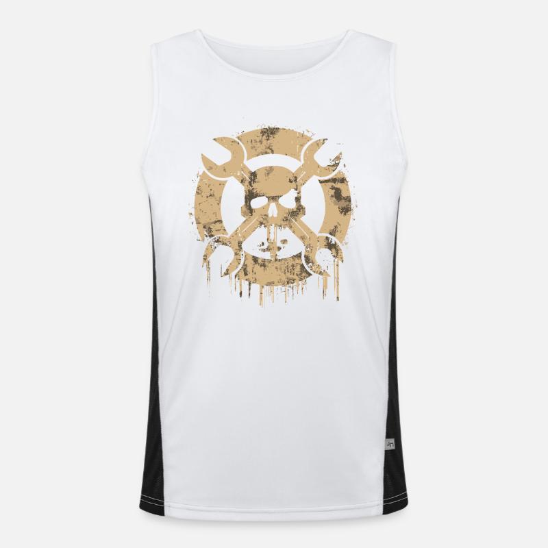 Crâne de tournevis Débardeur respirant contrasté Homme 