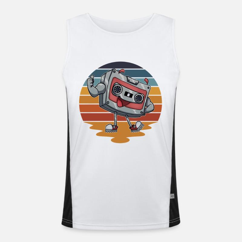 Kassette Funktionelles Kontrast-Tank Top für Männer 