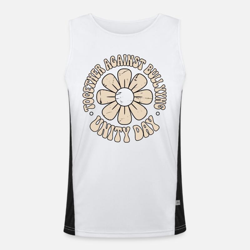 Together against bullying Men's Functional Contrast Tank Top 