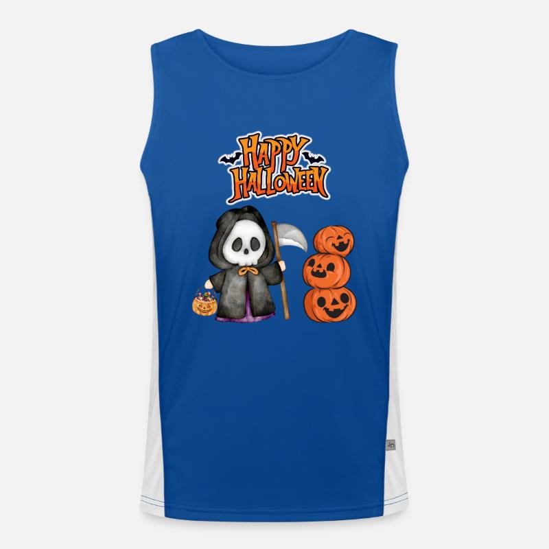 Joyeux Halloween Grim Reaper Débardeur respirant contrasté Homme 