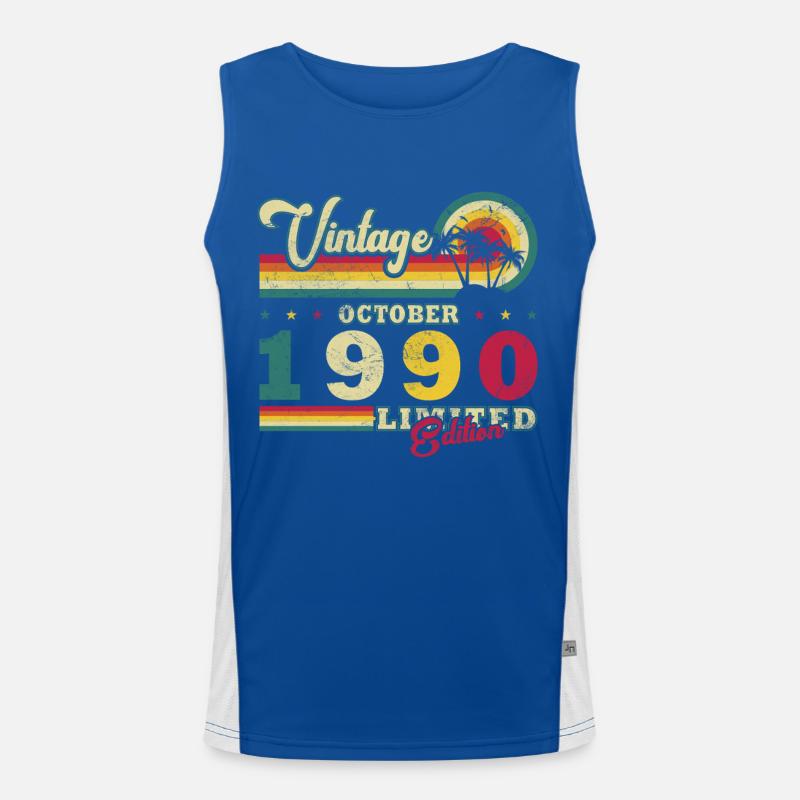 1990 October 1990 Jubilee October 1990 Men's Functional Contrast Tank Top 