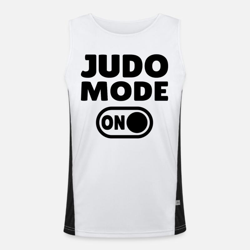 Judo Mode ON – Stärke, Disziplin & Kampfgeist Funktionelles Kontrast-Tank Top für Männer 