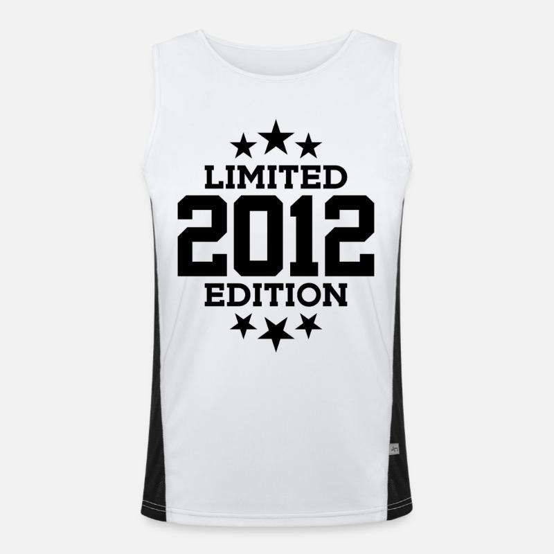 LIMITED EDITION 2012 14. GEBURTSTAG Funktionelles Kontrast-Tank Top für Männer 