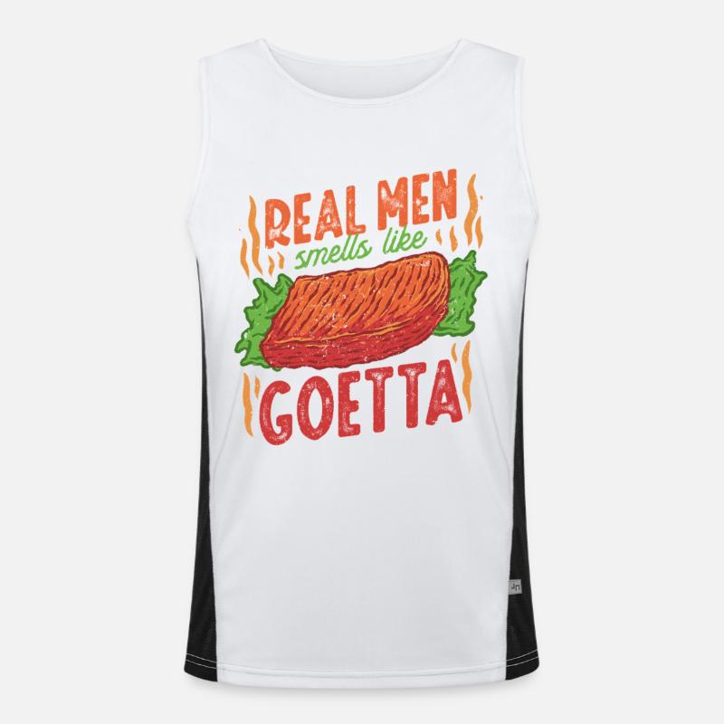 Goetta Wurst Funktionelles Kontrast-Tank Top für Männer 