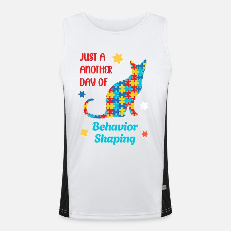 Be Kind – Autismus Bewusstsein Funktionelles Kontrast-Tank Top für Männer 