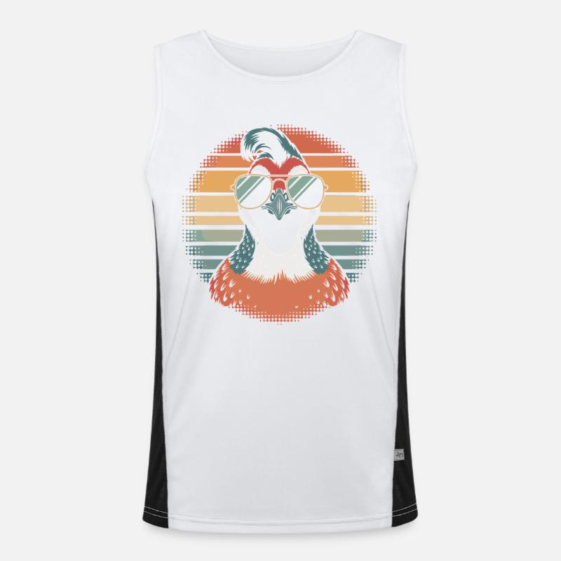Wachtel Flüsterer Funktionelles Kontrast-Tank Top für Männer 