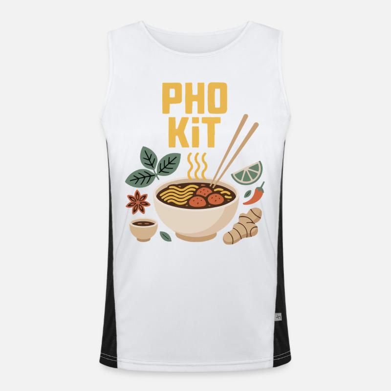 Mélange de kit Pho Débardeur respirant contrasté Homme 