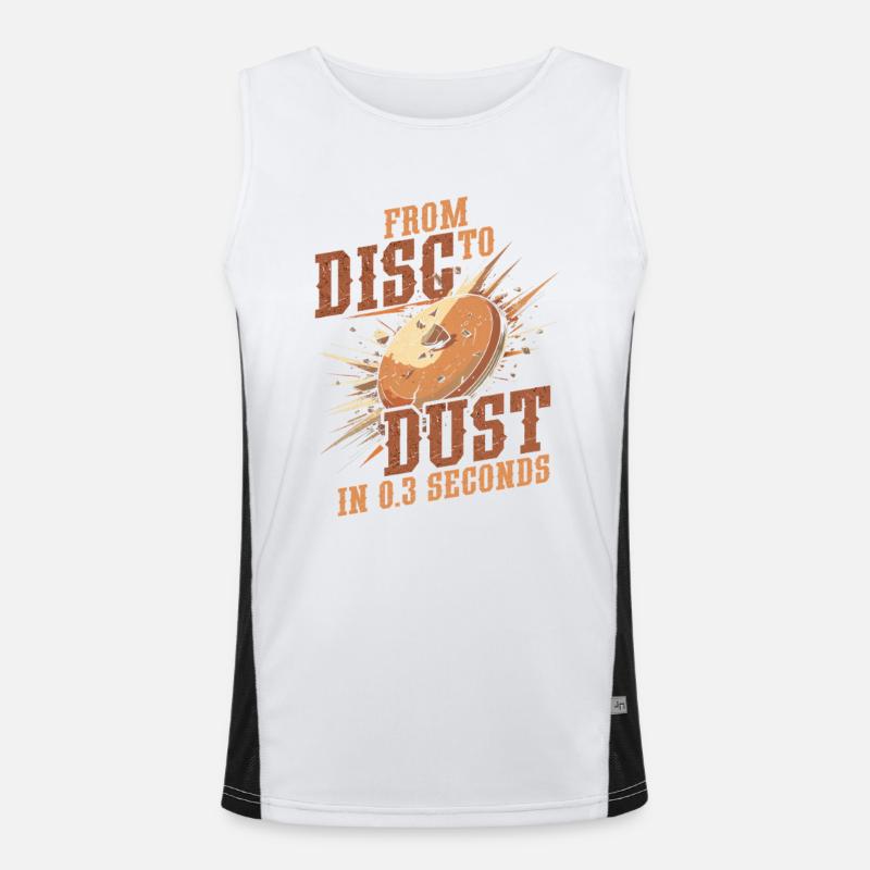 Tontaubenschießen From Disc To Dust Funktionelles Kontrast-Tank Top für Männer 