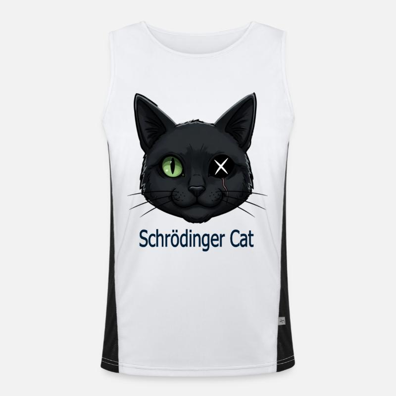 Schrödinger Cat Men's Functional Contrast Tank Top 