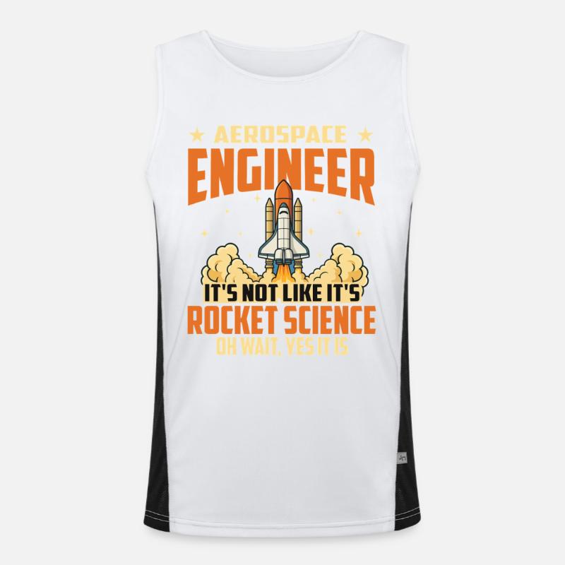 It’s Not Rocket Science Oh Wait Yes It Is Men's Functional Contrast Tank Top 