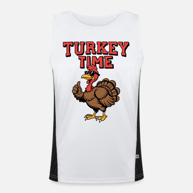 Heure de la dinde Débardeur respirant contrasté Homme 