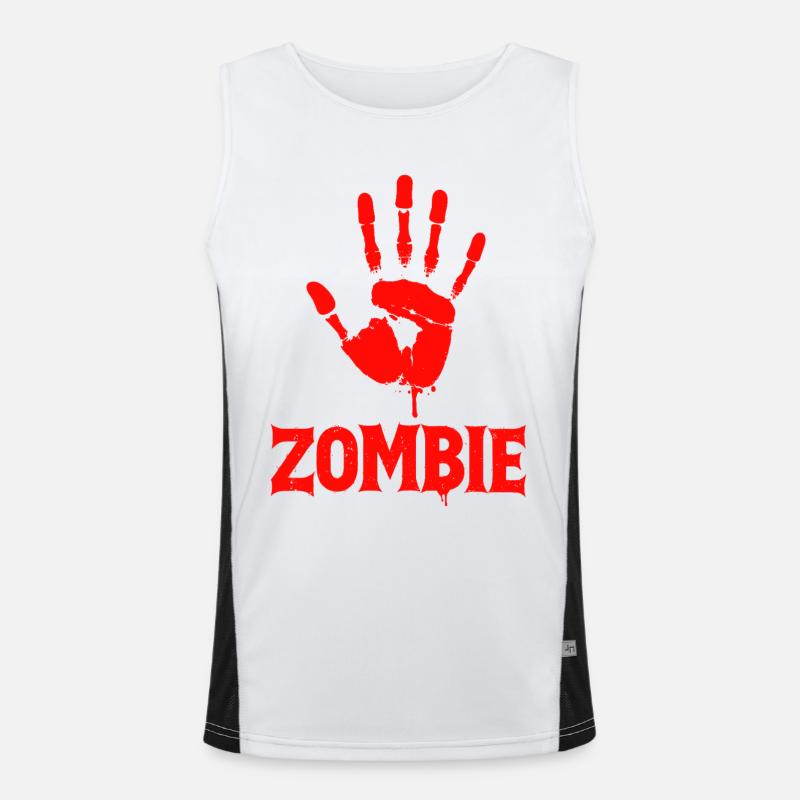 Main Zombie Halloween Apocalypse Débardeur respirant contrasté Homme 