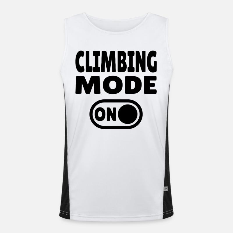 Climbing Mode ON – Boulder & Kletter Style Funktionelles Kontrast-Tank Top für Männer 