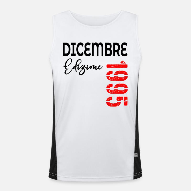 30. Geburtstag Dezember 1995 Funktionelles Kontrast-Tank Top für Männer 