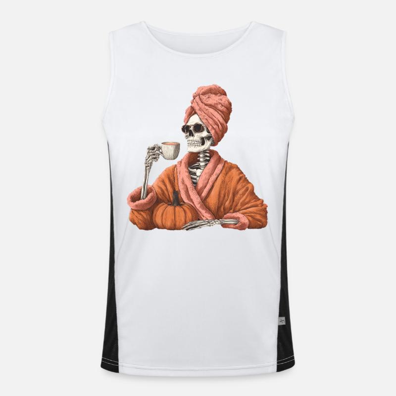 Lustiger Weiblicher Funktionelles Kontrast-Tank Top für Männer 