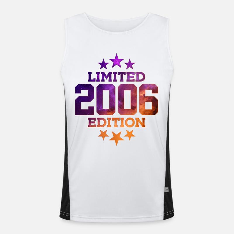 LIMITED EDITION 2006 20. GEBURTSTAG Funktionelles Kontrast-Tank Top für Männer 