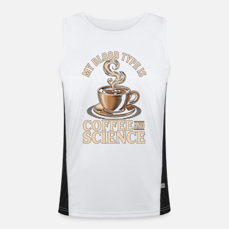 Lab Technician My Blood Type Is Lab Phlebotomist Funktionelles Kontrast-Tank Top für Männer 