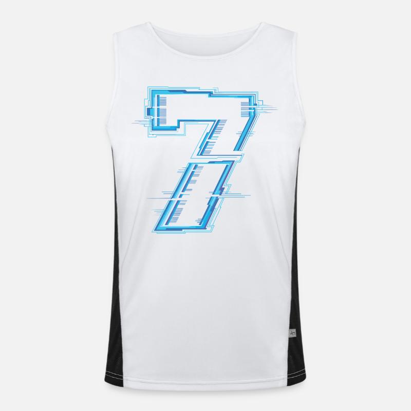 Funny Group 7 67 Meme Halloween Costume Men's Functional Contrast Tank Top 