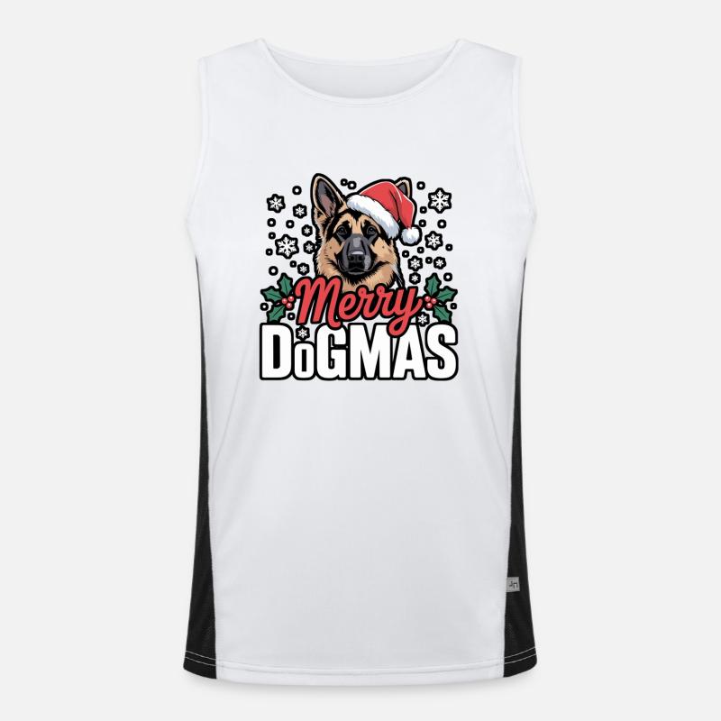 Merry Dogma's Great Dane Men's Functional Contrast Tank Top 