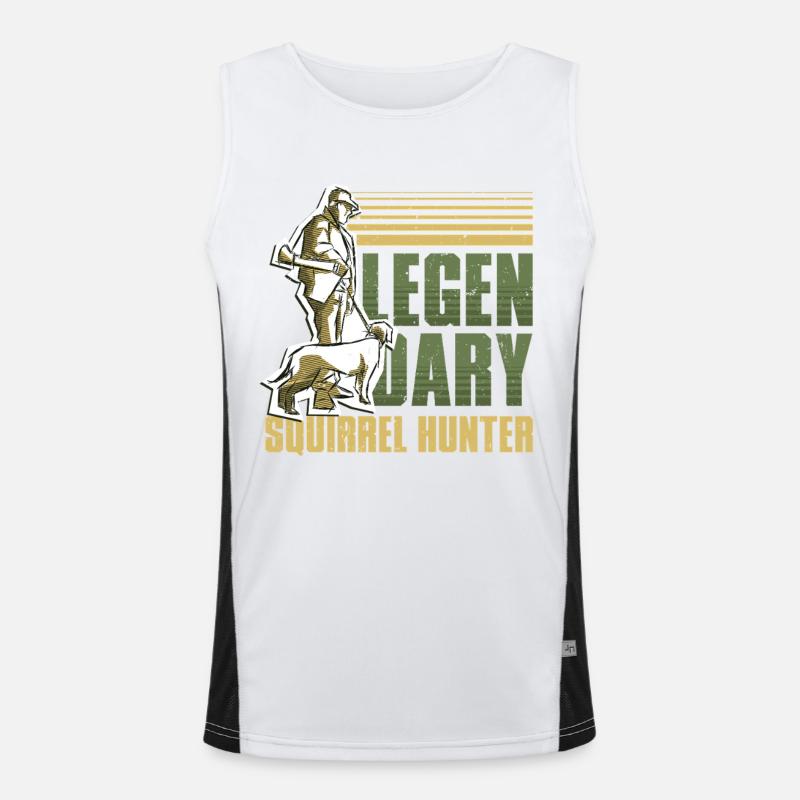 Squirrel Hunter Tree Rat Men's Functional Contrast Tank Top 
