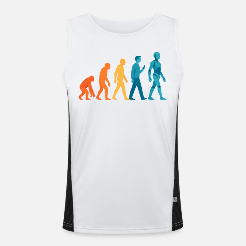 Évolution vers le contour du robot Débardeur respirant contrasté Homme 