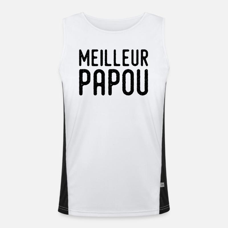 Meilleur Papou Débardeur respirant contrasté Homme 