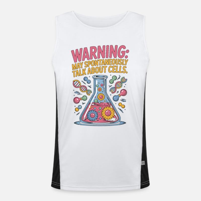 Lab Technician Warning May Medical Laboratory Work Men's Functional Contrast Tank Top 