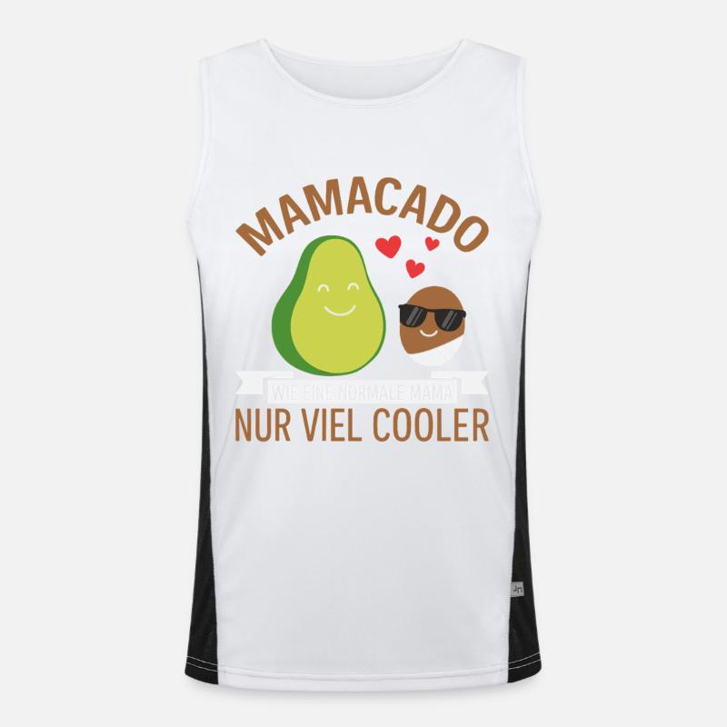 Future maman MAMACADO BEAUCOUP PLUS COOL Drôle Débardeur respirant contrasté Homme 