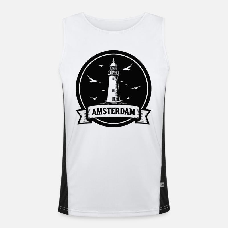 Phare d’Amsterdam Maritimes Débardeur respirant contrasté Homme 