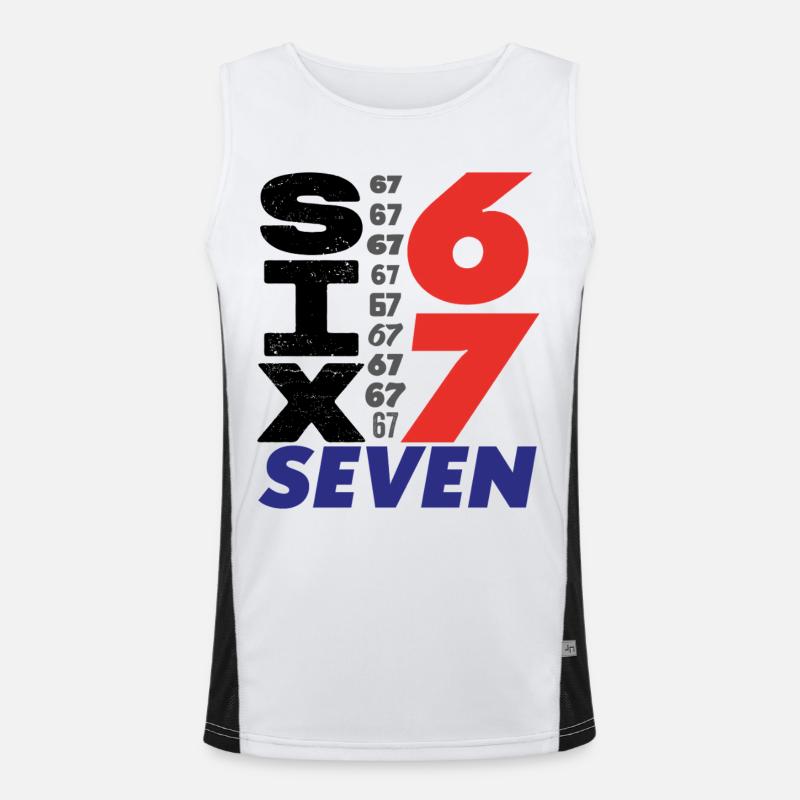 Sechs Sieben, 67 Funktionelles Kontrast-Tank Top für Männer 