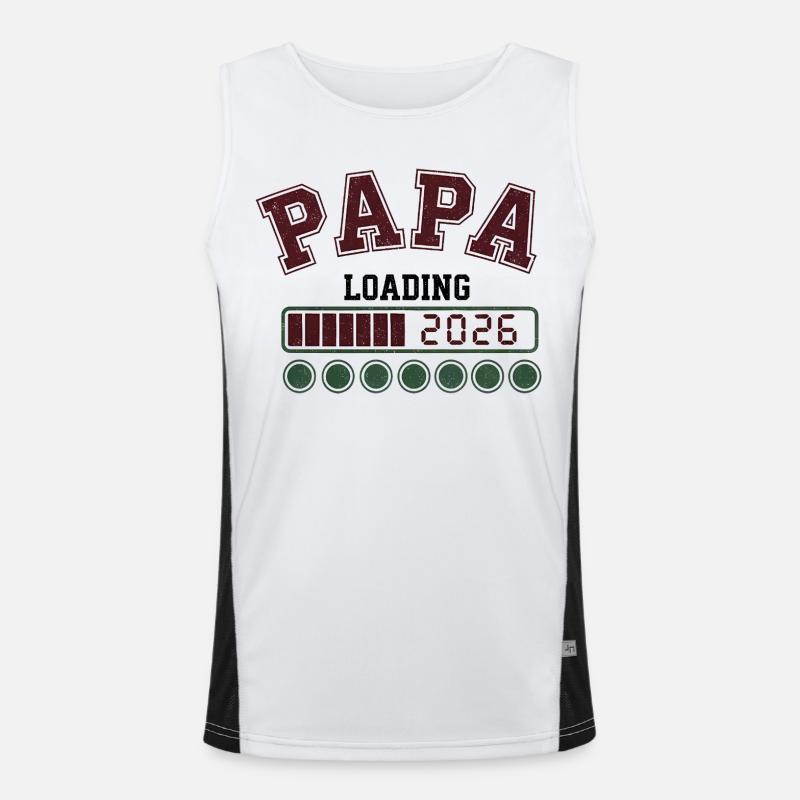 Papa 2026 Loading Funktionelles Kontrast-Tank Top für Männer 