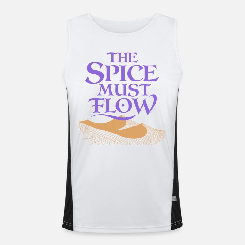 The Spice Must Flow Men's Functional Contrast Tank Top 