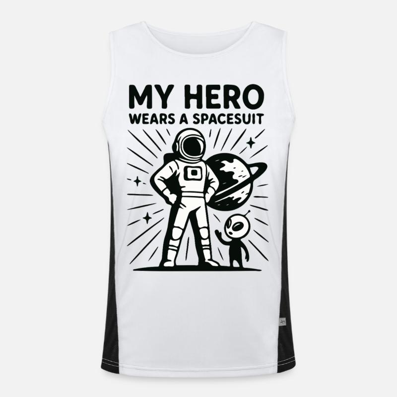 Héros de l’espace en combinaison spatiale Débardeur respirant contrasté Homme 