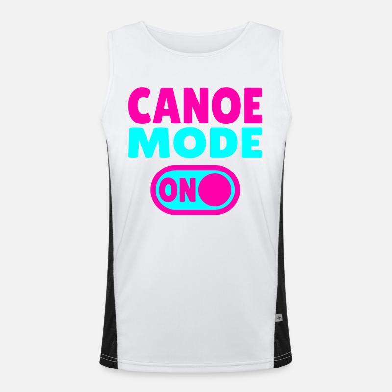 Canoe Mode ON Funktionelles Kontrast-Tank Top für Männer 