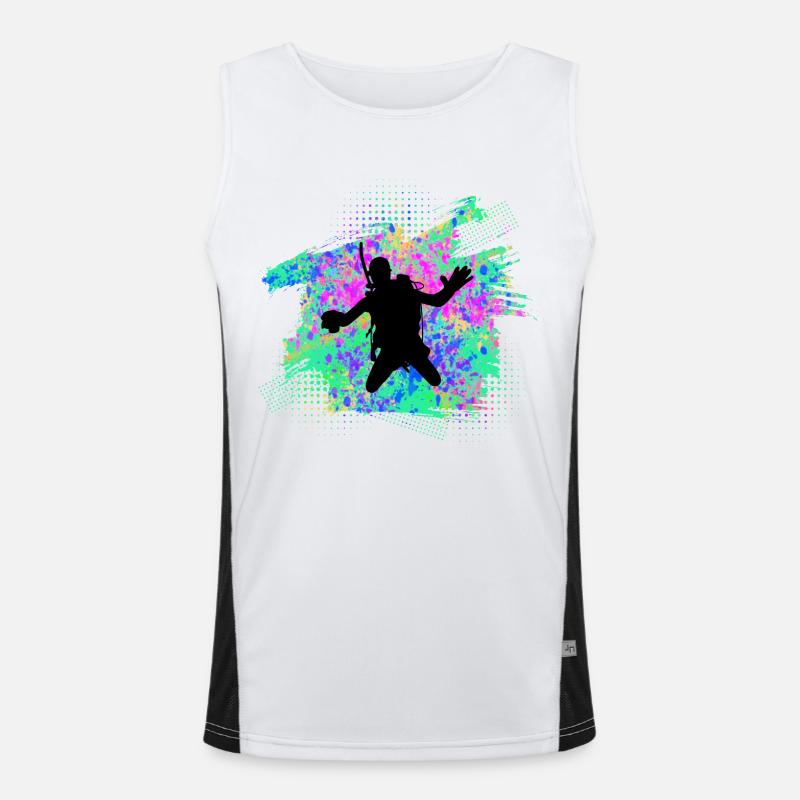 Diving divers Men's Functional Contrast Tank Top 